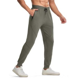 imageTBMPOY Mens Sweatpants with Zipper Pockets Lightweight Joggers Slim Fit Athletic Pants for Track Running WorkoutGrey
