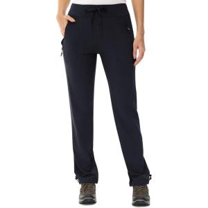 imageTBMPOY Womens Hiking Pants Lightweight Water Resistant Travel Joggers Quick Dry Outdoor Athletic Pants Zipper PocketsNavy Blue