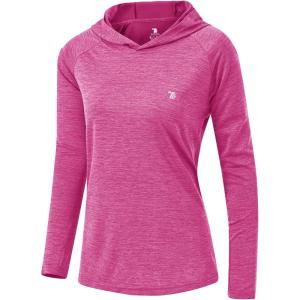 imageTBMPOY Womens UPF 50 Sun Protection Hoodie Shirt Long Sleeve Fishing Hiking Outdoor UV Shirt Lightweight4purple