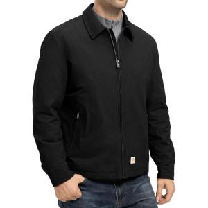 imageTBMPOY mens Men Work CoatsBlackthick