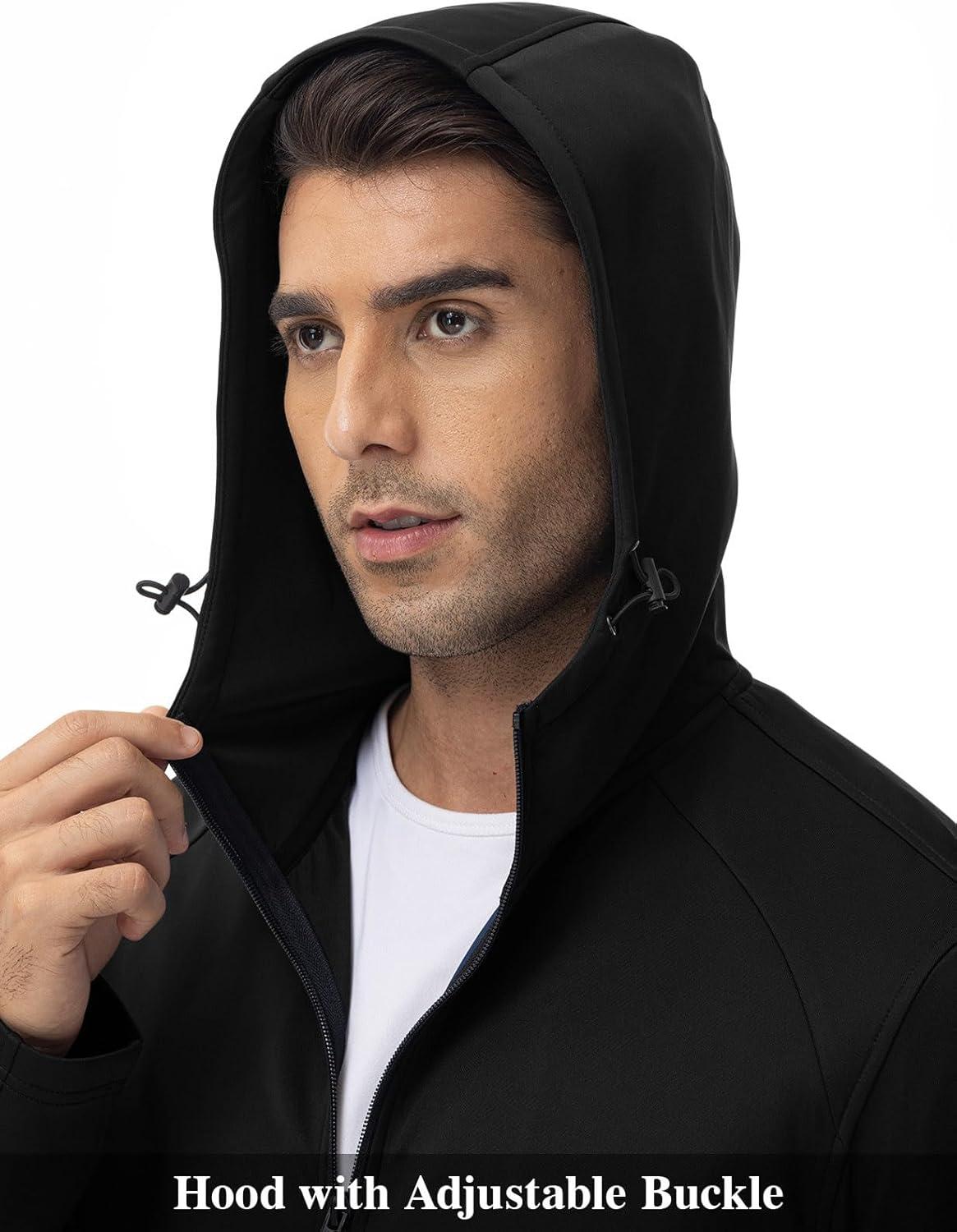 imageTBMPOY Mens Hooded Tracksuits Sweatsuits 2 Piece Sets Jogging Track Sweat Suit Workout Gym Warm Up Outfits with HoodieBlack