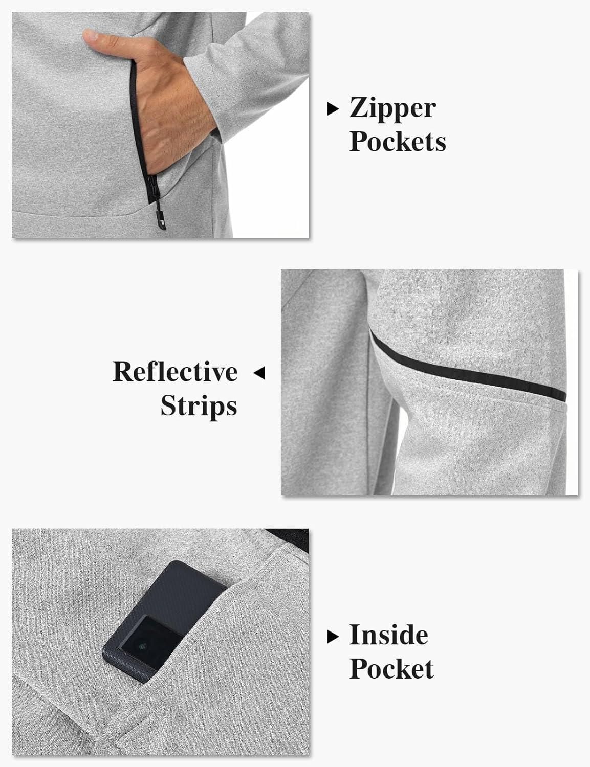 imageTBMPOY Mens Hooded Tracksuits Sweatsuits 2 Piece Sets Jogging Track Sweat Suit Workout Gym Warm Up Outfits with HoodieLight Gray
