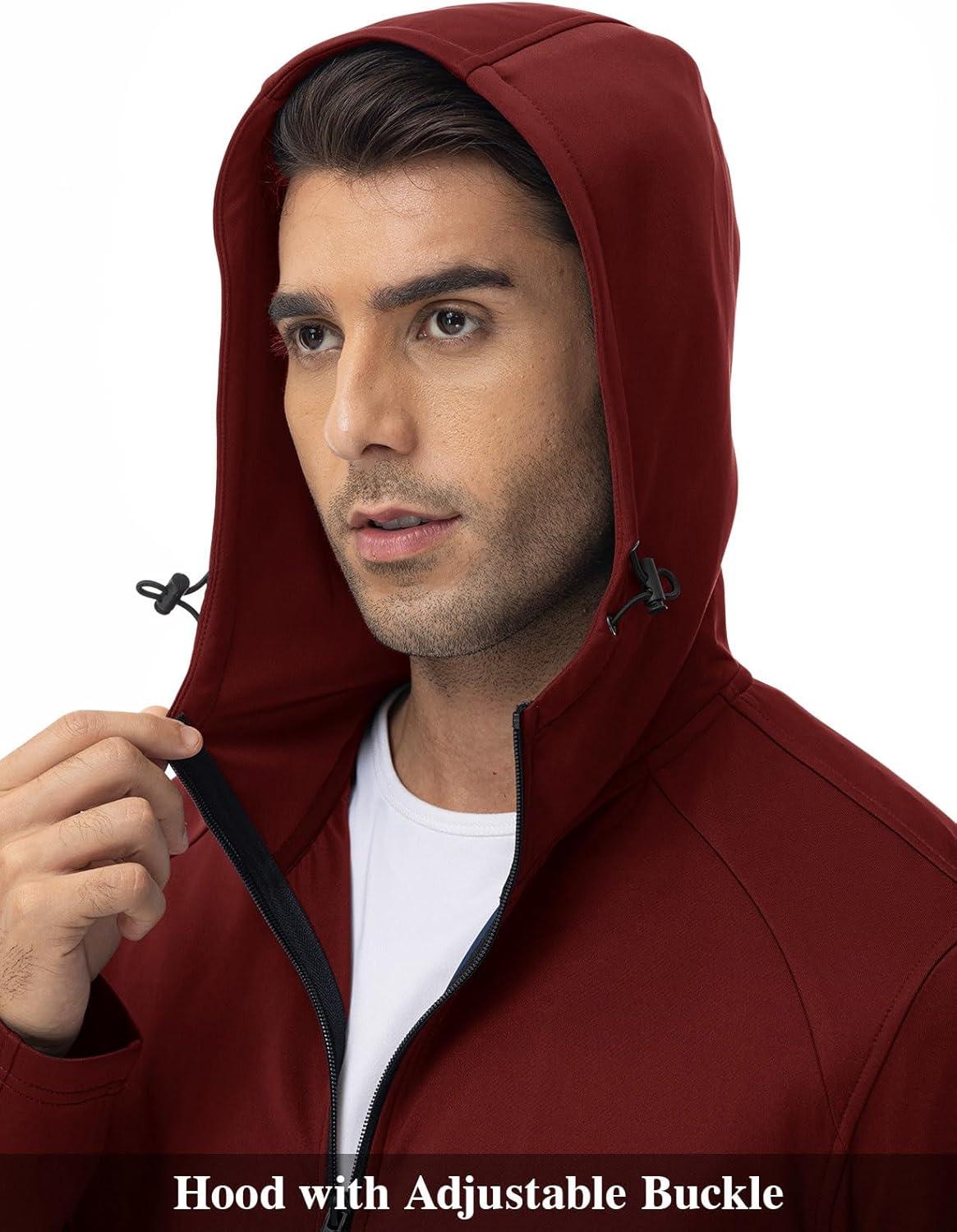 imageTBMPOY Mens Hooded Tracksuits Sweatsuits 2 Piece Sets Jogging Track Sweat Suit Workout Gym Warm Up Outfits with HoodieWine Red