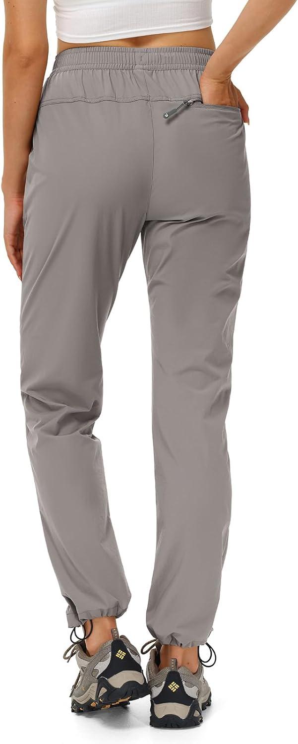 imageTBMPOY Womens Hiking Pants Water Resistant Lightweight Quick Dry Cargo Travel Fishing Work Camping Pant with 4 PocketsMedium Grey