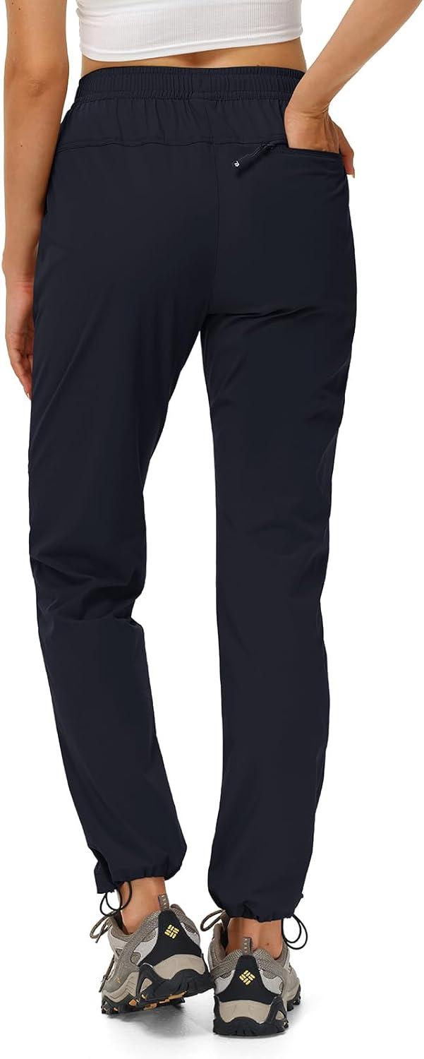 imageTBMPOY Womens Hiking Pants Water Resistant Lightweight Quick Dry Cargo Travel Fishing Work Camping Pant with 4 PocketsNavy