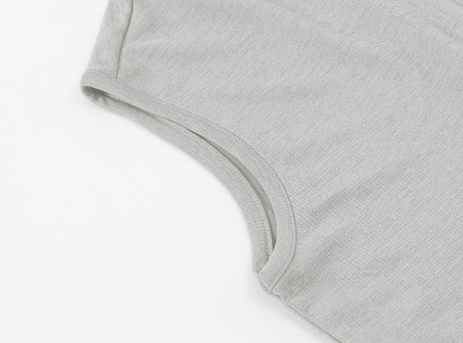 imageTBMPOY Womens Sleeveless Golf Polo Shirts UPF 50 Tennis Tank Tops Quick Dry Zip Up6light Grey