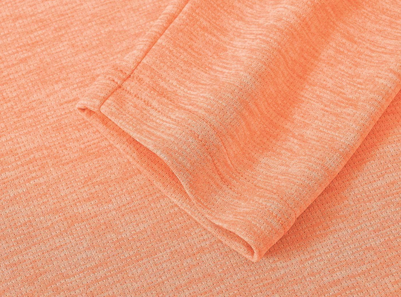 imageTBMPOY Womens UPF 50 Sun Protection Long Sleeve Shirts SPF Lightweight Hiking Running Fishing Outdoor Tops10dark Orange