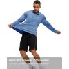 imageTBMPOY Mens 14 Zip Hiking Sun Shirts Running Pullover Long Sleeve UPF 50 Quick Dry Fishing Athletic Golf TShirt Bright BlueL