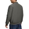 imageTBMPOY Mens Bomber Jacket Lightweight Winter Windbreaker Zip Up Padded Softshell Windproof WaterResistant Casual Fall Coat2dark Grey