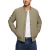 imageTBMPOY Mens Bomber Jacket Lightweight Winter Windbreaker Zip Up Padded Softshell Windproof WaterResistant Casual Fall Coat3khaki