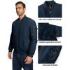 imageTBMPOY Mens Bomber Jacket Lightweight Winter Windbreaker Zip Up Padded Softshell Windproof WaterResistant Casual Fall Coat4navy