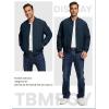 imageTBMPOY Mens Bomber Jacket Lightweight Winter Windbreaker Zip Up Padded Softshell Windproof WaterResistant Casual Fall Coat4navy