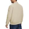 imageTBMPOY Mens Bomber Jacket Lightweight Winter Windbreaker Zip Up Padded Softshell Windproof WaterResistant Casual Fall Coat7lightweight Khaki