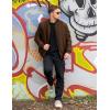 imageTBMPOY Mens Bomber Jacket Lightweight Winter Windbreaker Zip Up Padded Softshell Windproof WaterResistant Casual Fall Coat8dark Coffee
