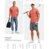 imageTBMPOY Mens Henley Polo Shirts Short Sleeve Casual TShirt Lightweight Collarless Work Outdoor Golf ShirtsDeep Pink
