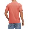 imageTBMPOY Mens Henley Polo Shirts Short Sleeve Casual TShirt Lightweight Collarless Work Outdoor Golf ShirtsDeep Pink