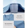 imageTBMPOY Mens Henley Polo Shirts Short Sleeve Casual TShirt Lightweight Collarless Work Outdoor Golf ShirtsLight Blue