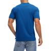 imageTBMPOY Mens Henley Polo Shirts Short Sleeve Casual TShirt Lightweight Collarless Work Outdoor Golf ShirtsRoyal Blue