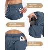 imageTBMPOY Mens Hiking Cargo Shorts 9quot Quick Dry Stretch Work Golf Shorts Outdoor 5 Pockets Elastic Waist for Travel CasualDenim Blue