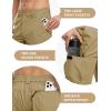 imageTBMPOY Mens Hiking Cargo Shorts 9quot Quick Dry Stretch Work Golf Shorts Outdoor 5 Pockets Elastic Waist for Travel CasualKhaki