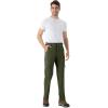 imageTBMPOY Mens Hiking Pants Lightweight 6 Cargo Pockets Quick Dry Water Resistant Outdoor Travel Work Fishing2army Green