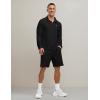 imageTBMPOY Mens Hiking Shirts 14 Zip Running Sun Protection Pullover Long Sleeve UPF 50 Lightweight Fishing Rash GuardBlack