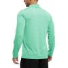 imageTBMPOY Mens Hiking Shirts 14 Zip Running Sun Protection Pullover Long Sleeve UPF 50 Lightweight Fishing Rash GuardEmerald Green
