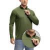 imageTBMPOY Mens Hiking Shirts 14 Zip Running Sun Protection Pullover Long Sleeve UPF 50 Lightweight Fishing Rash GuardGreen1