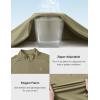 imageTBMPOY Mens Hiking Shirts 14 Zip Running Sun Protection Pullover Long Sleeve UPF 50 Lightweight Fishing Rash GuardKhaki1
