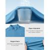 imageTBMPOY Mens Hiking Shirts 14 Zip Running Sun Protection Pullover Long Sleeve UPF 50 Lightweight Fishing Rash GuardMedium Blue1