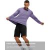 imageTBMPOY Mens Hiking Shirts 14 Zip Running Sun Protection Pullover Long Sleeve UPF 50 Lightweight Fishing Rash GuardPurple