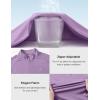 imageTBMPOY Mens Hiking Shirts 14 Zip Running Sun Protection Pullover Long Sleeve UPF 50 Lightweight Fishing Rash GuardPurple1