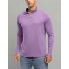 imageTBMPOY Mens Hiking Shirts 14 Zip Running Sun Protection Pullover Long Sleeve UPF 50 Lightweight Fishing Rash GuardPurple1