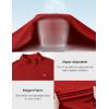 imageTBMPOY Mens Hiking Shirts 14 Zip Running Sun Protection Pullover Long Sleeve UPF 50 Lightweight Fishing Rash GuardRed1