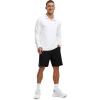imageTBMPOY Mens Hiking Shirts 14 Zip Running Sun Protection Pullover Long Sleeve UPF 50 Lightweight Fishing Rash GuardWhite