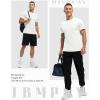 imageTBMPOY Mens Hiking Shirts Short Sleeve Athletic Dry Fit Waterproof Shirts Running Gym Active Performance T Shirts White M