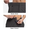 imageTBMPOY Mens Hiking Shorts Quick Dry 6 Cargo Pockets Water Resistants Stretch Shorts with PocketsDeep Gray