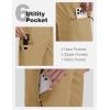 imageTBMPOY Mens Hiking Shorts Quick Dry 6 Cargo Pockets Water Resistants Stretch Shorts with PocketsKhaki