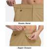 imageTBMPOY Mens Hiking Shorts Quick Dry 6 Cargo Pockets Water Resistants Stretch Shorts with PocketsKhaki