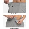 imageTBMPOY Mens Hiking Shorts Quick Dry 6 Cargo Pockets Water Resistants Stretch Shorts with PocketsLight Gray