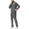 imageTBMPOY Mens Hooded Tracksuits Sweatsuits 2 Piece Sets Jogging Track Sweat Suit Workout Gym Warm Up Outfits with HoodieDark Gray