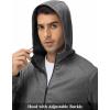 imageTBMPOY Mens Hooded Tracksuits Sweatsuits 2 Piece Sets Jogging Track Sweat Suit Workout Gym Warm Up Outfits with HoodieDark Gray