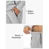 imageTBMPOY Mens Hooded Tracksuits Sweatsuits 2 Piece Sets Jogging Track Sweat Suit Workout Gym Warm Up Outfits with HoodieLight Gray