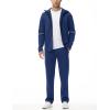 imageTBMPOY Mens Hooded Tracksuits Sweatsuits 2 Piece Sets Jogging Track Sweat Suit Workout Gym Warm Up Outfits with HoodieRoyal Blue