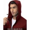 imageTBMPOY Mens Hooded Tracksuits Sweatsuits 2 Piece Sets Jogging Track Sweat Suit Workout Gym Warm Up Outfits with HoodieWine Red