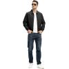 imageTBMPOY Mens Lightweight Jackets Casual Stylish Windbreakers for Men Light Track Jacket Laydown Collar Fall Golf CoatsBlack