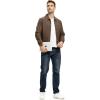imageTBMPOY Mens Lightweight Jackets Casual Stylish Windbreakers for Men Light Track Jacket Laydown Collar Fall Golf CoatsDark Coffee