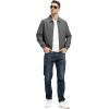 imageTBMPOY Mens Lightweight Jackets Casual Stylish Windbreakers for Men Light Track Jacket Laydown Collar Fall Golf CoatsDark Grey