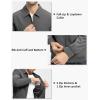 imageTBMPOY Mens Lightweight Jackets Casual Stylish Windbreakers for Men Light Track Jacket Laydown Collar Fall Golf CoatsDark Grey