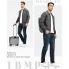 imageTBMPOY Mens Lightweight Jackets Casual Stylish Windbreakers for Men Light Track Jacket Laydown Collar Fall Golf CoatsDark Grey